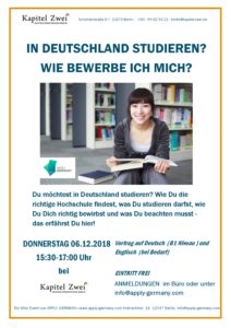 Sprachschule Deutsch Studium Deutschland Bewerbung Berlin