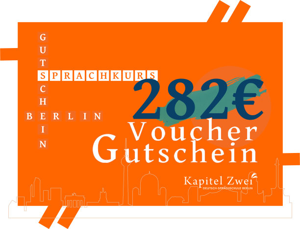 Cupón de regalo 282 EUR Escuela de idiomas Aprender alemán Curso de alemán